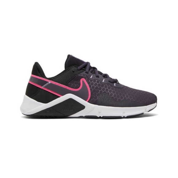 Nike Legend Essential 2 Black/Hyper Pink-Cave Purple Women's Sz:7.5 New With Box - Picture 1 of 8